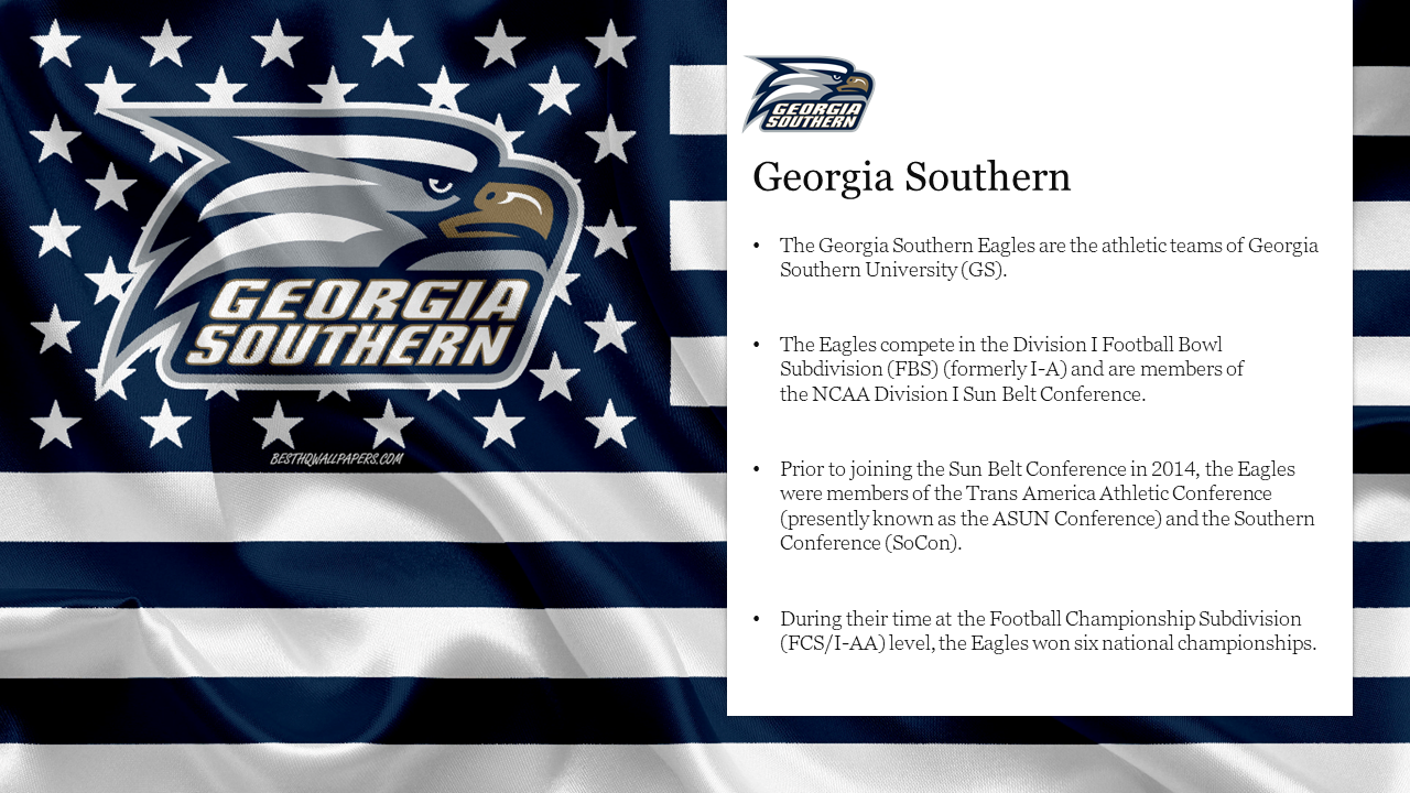 Georgia Southern PowerPoint Template